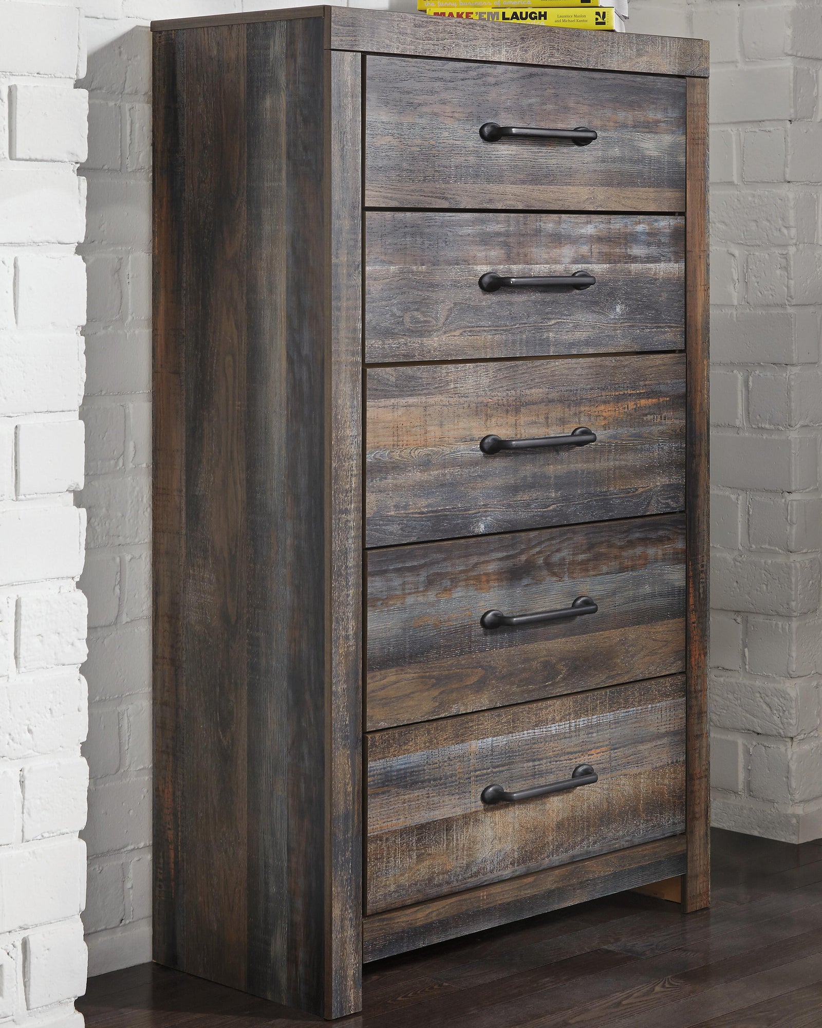 Drystan Bookcase Storage Bed, Chest and Nightstand (B211-SI) - Image 9