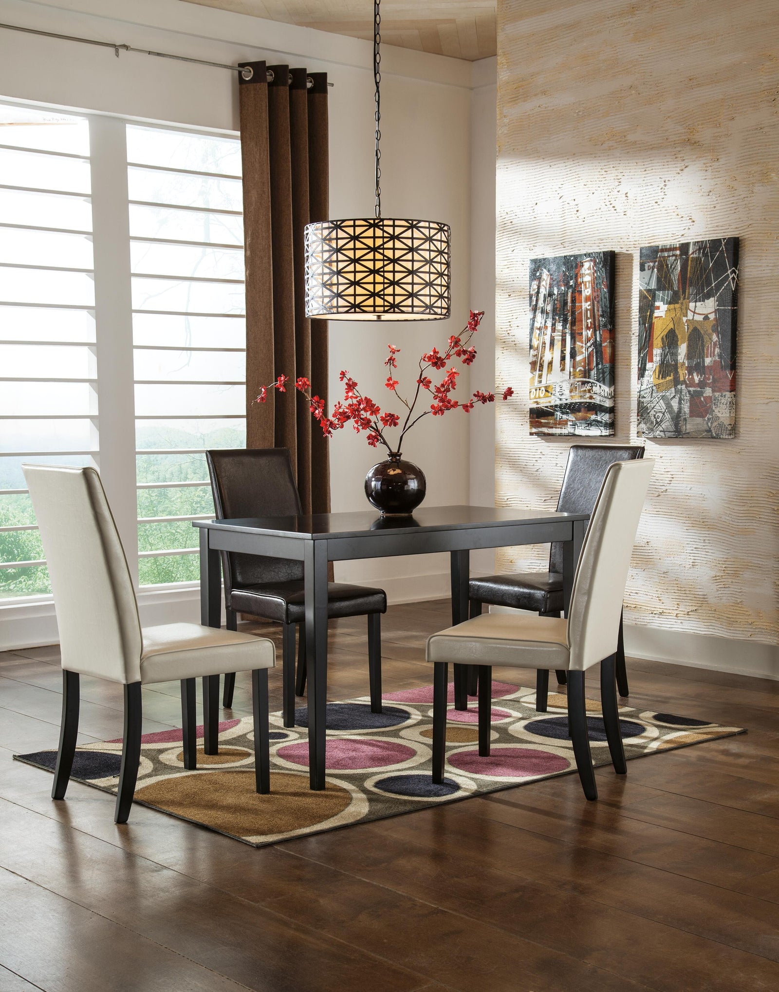 Kimonte Dining Table and 4 Chairs (D250-SI) - Image 6