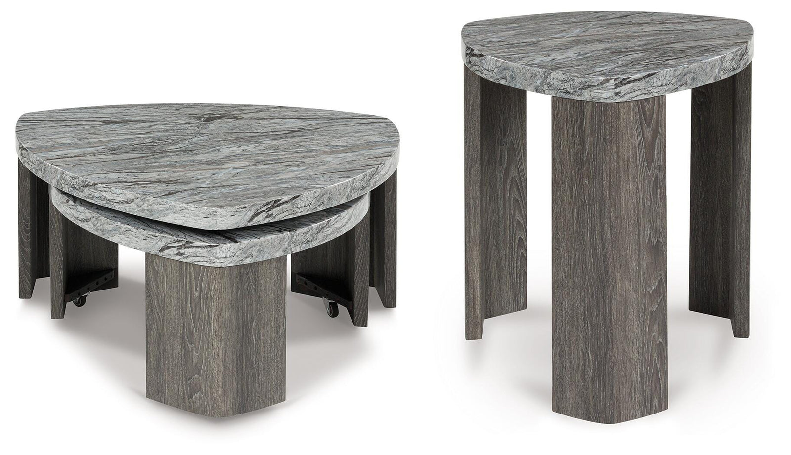 Surmour Coffee Table and End Table (T600-SI)