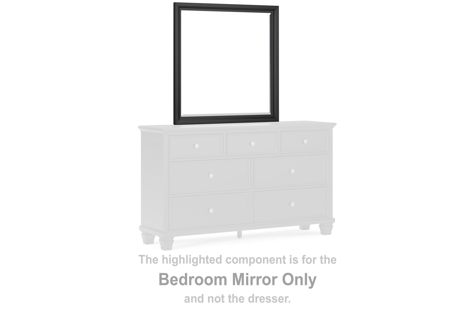 Lanolee Bedroom Mirror - Black (B687-SI) - Image 3