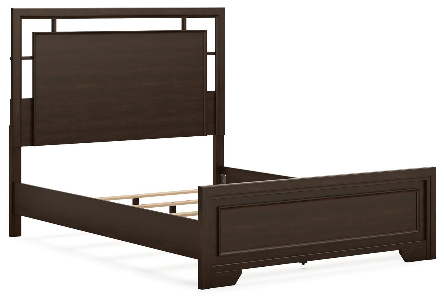 Covetown Panel Bed and Nightstand - Dark Brown (B441-SI) - Image 5