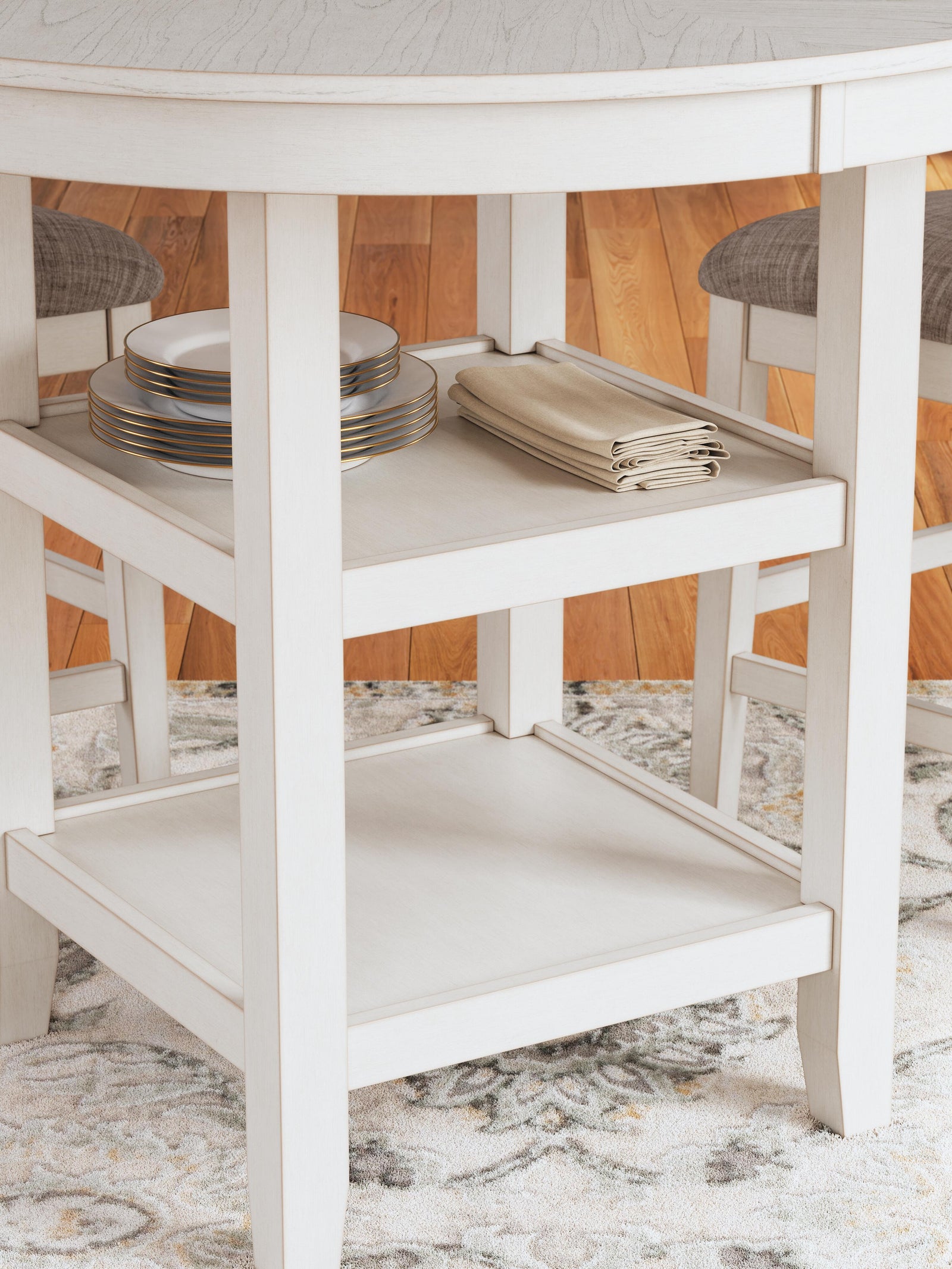 Erinberg Counter Height Dining Table and 4 Barstools (Set of 5) (D423-SI) - Image 5