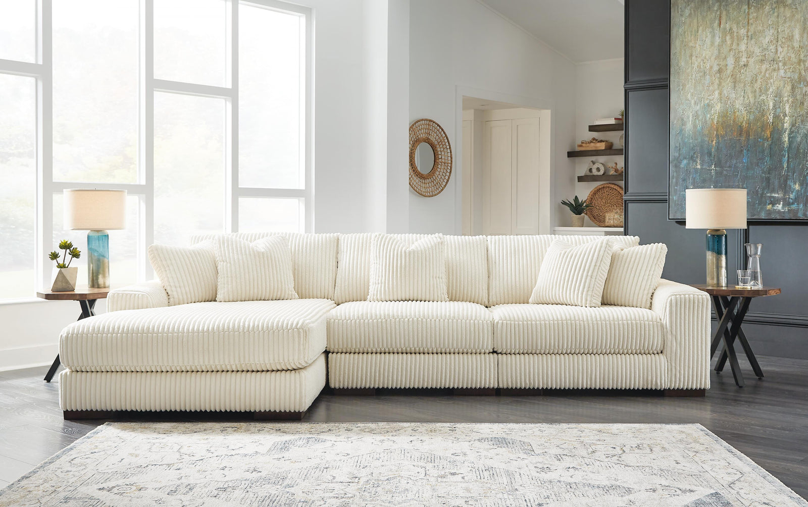 Lindyn 3-Piece Sectional with Chaise (21104-SI) - Image 3
