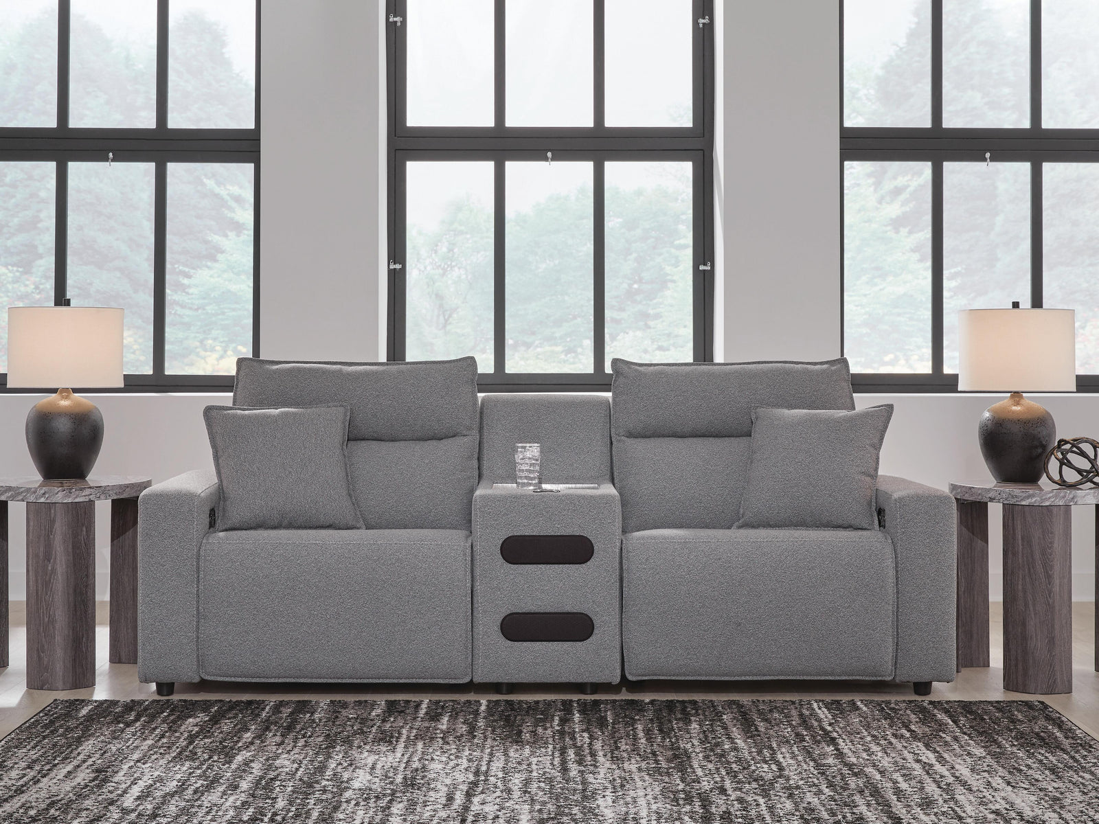 Modmax II 3-Piece Power Reclining Sectional with Audio Console (65906-SI) - Image 2