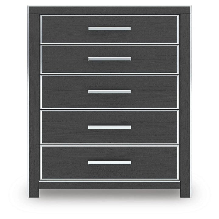 Zuraleus King Upholstered Bed, 2 Chests and 2 Nightstands (PCB3380-SI) - Image 2