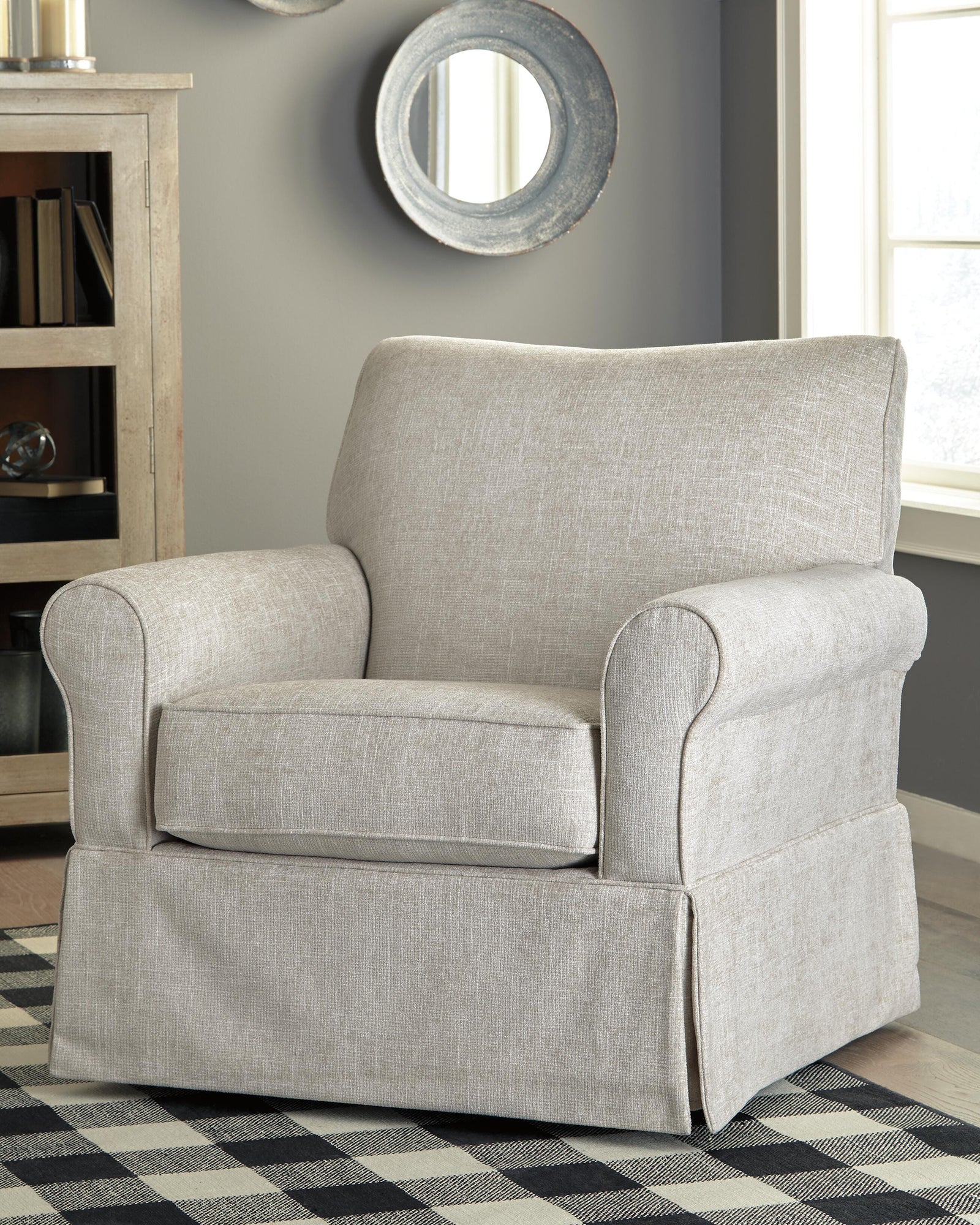 Searcy Swivel Glider Accent Chair (A3000006-SI) - Image 2