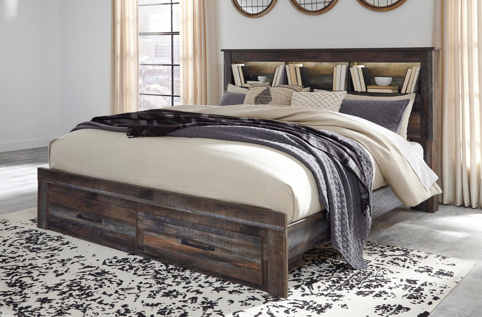 Drystan Storage Bed, Dresser, Mirror and Chest - Multi (B211-SI) - Image 8