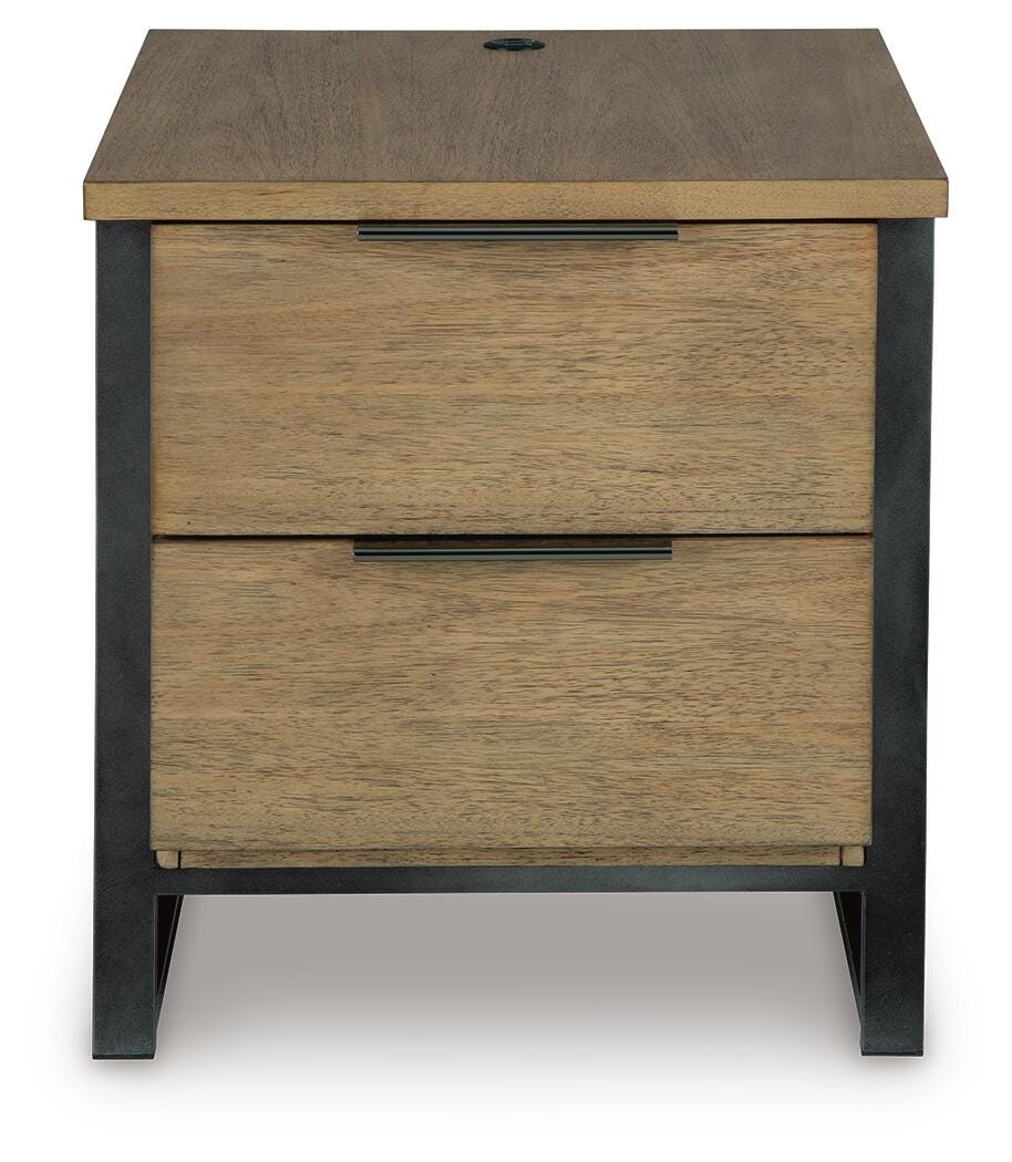 Montia End Table - Light Brown (T602-SI) - Image 4