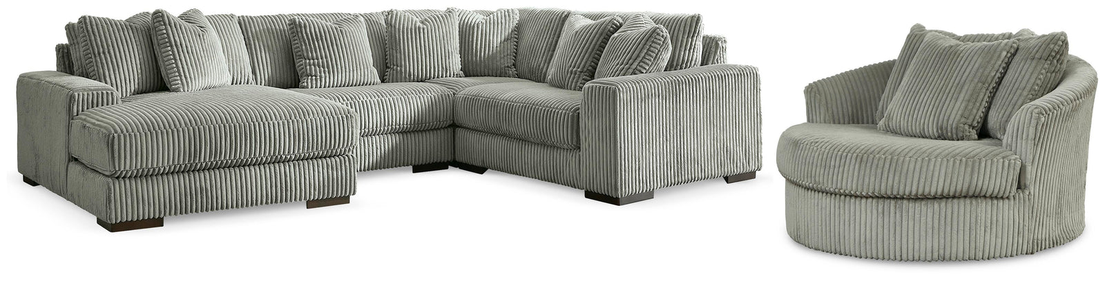 Lindyn 4-Piece Sectionals with Chair (21105-SI)