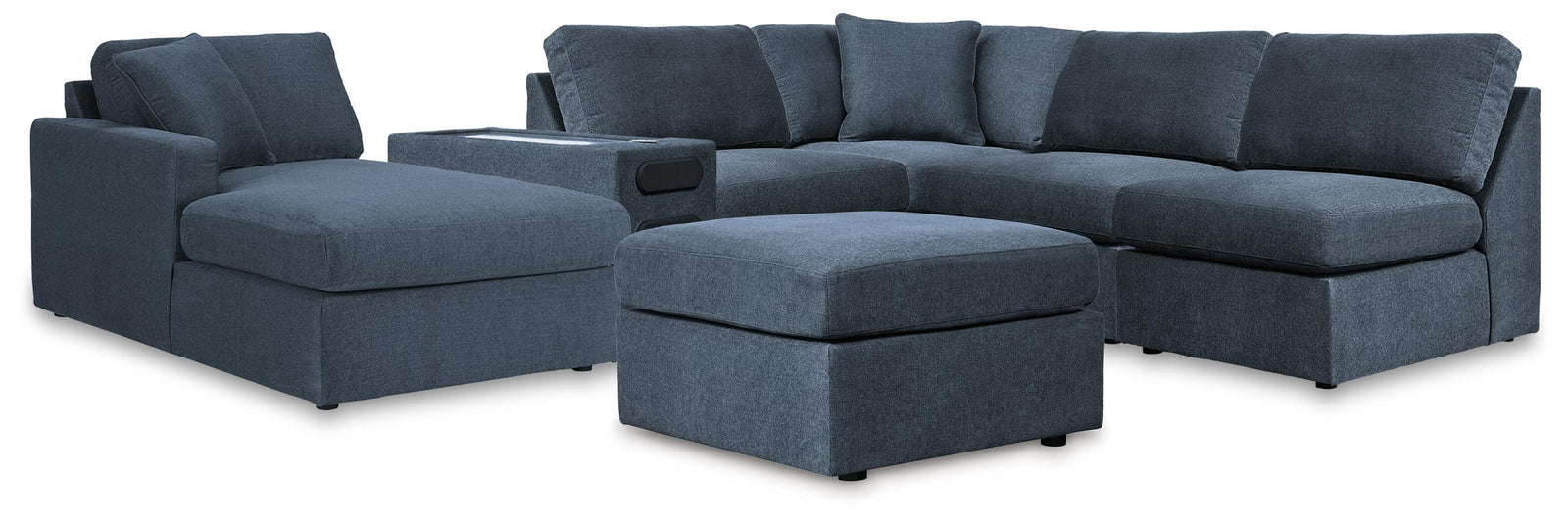 Modmax 6-Piece Sectional with Chaise and Ottoman (92121-SI)
