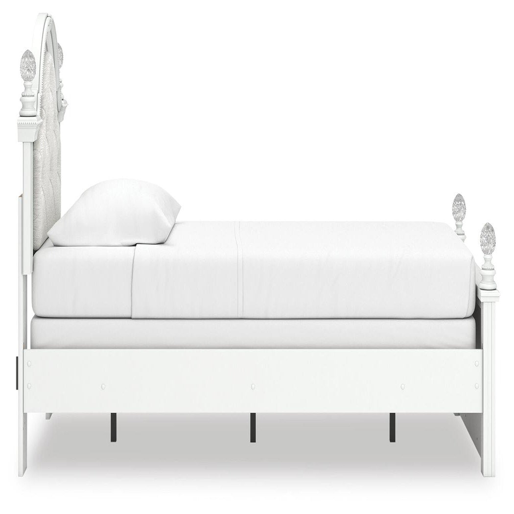 Kozlani Twin Upholstered Panel Bed, Dresser and Mirror (PCB1819-SI) - Image 4