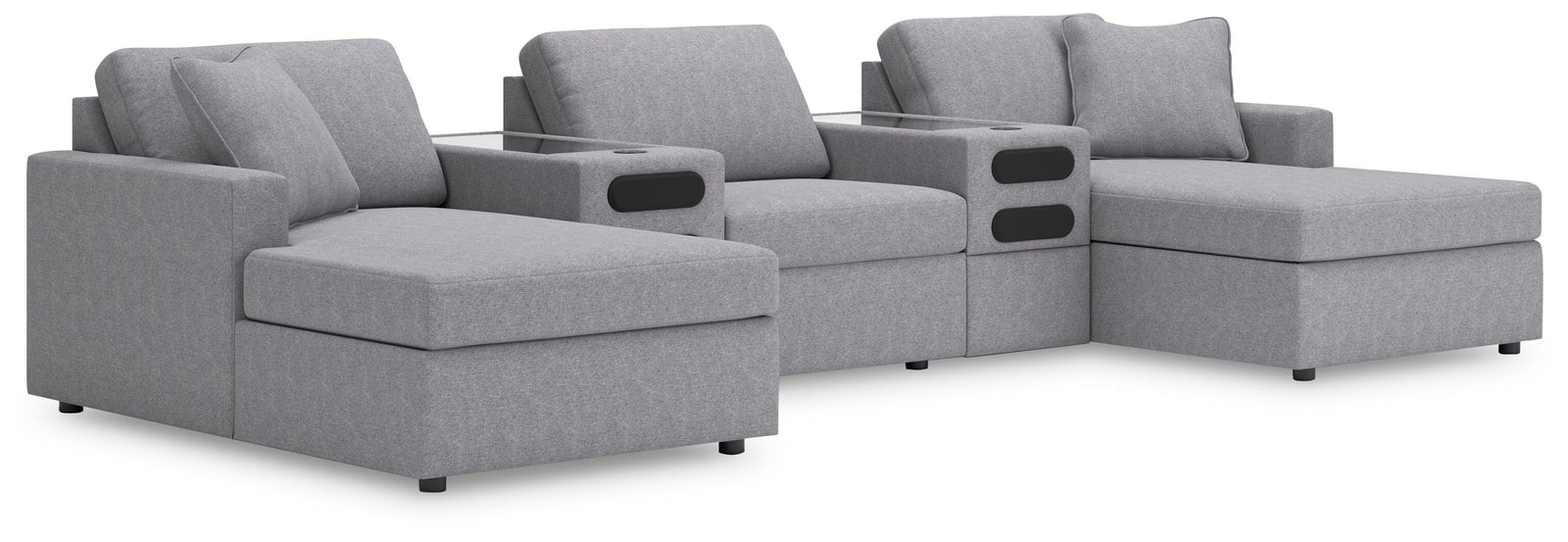 Modmax 5-Piece Sectional with Chaise and Audio Console (92104-SI)
