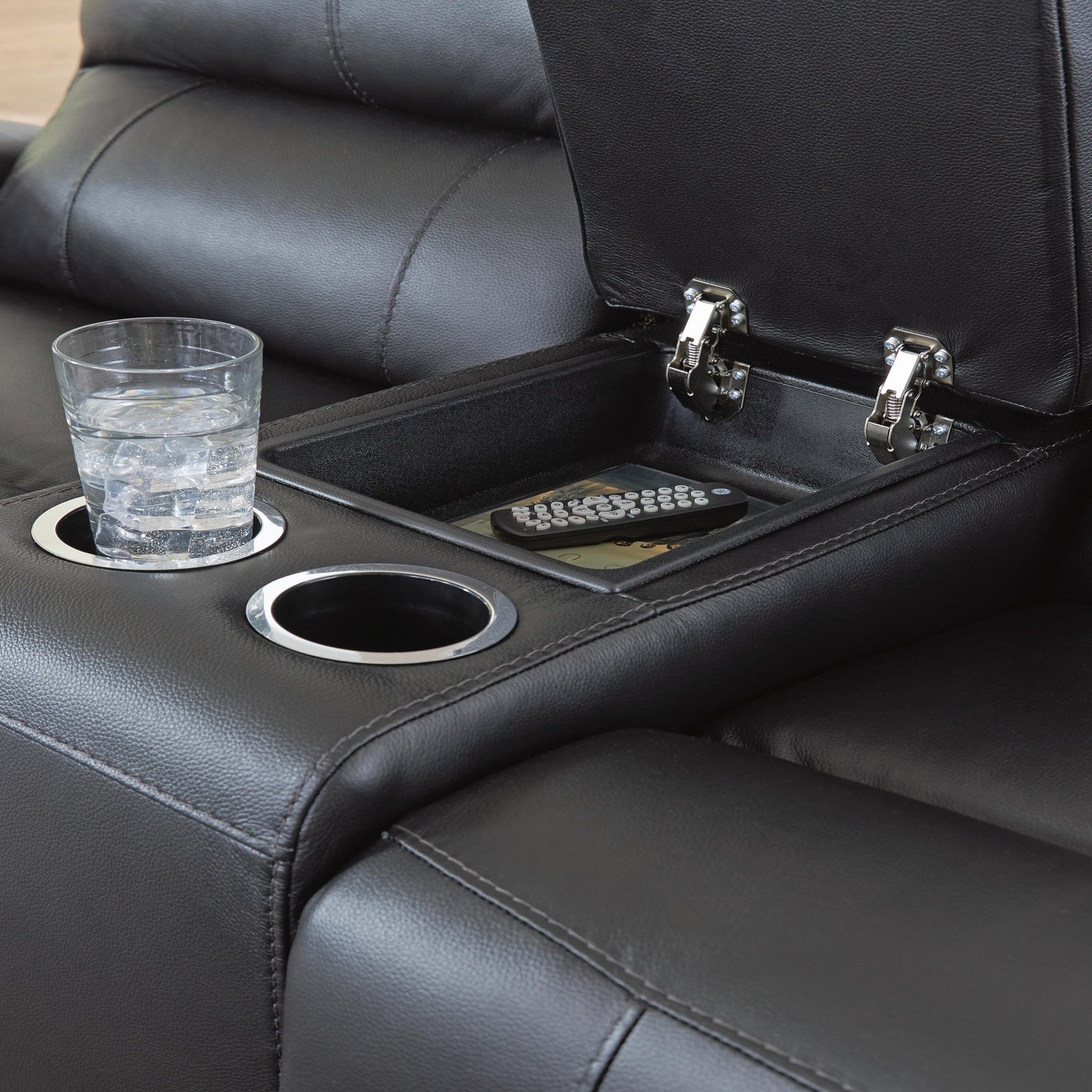 Glossmore Reclining Loveseat with Console (PCU11700-SI) - Image 19