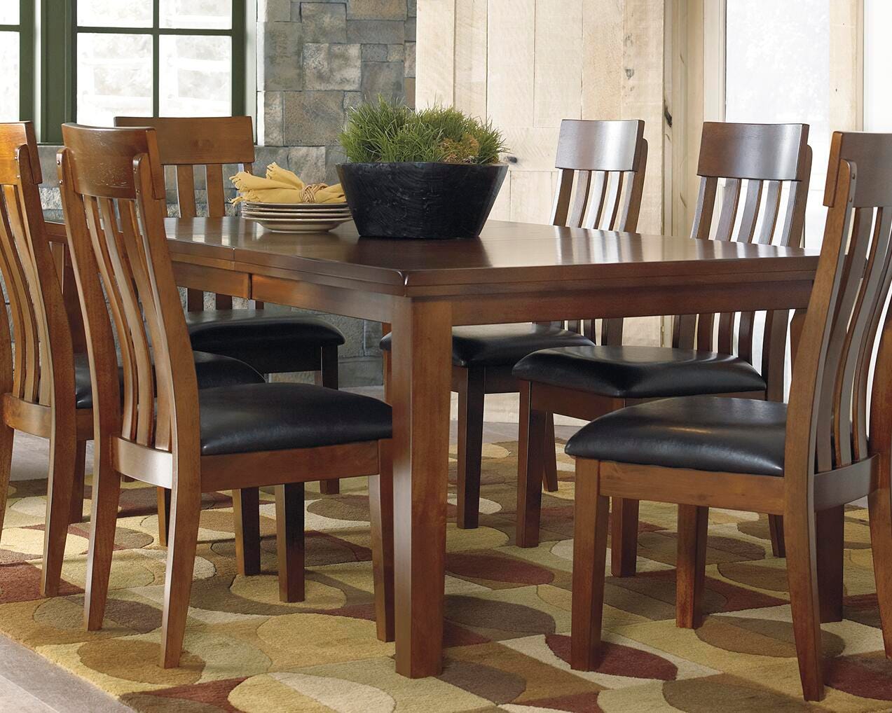 Ralene Dining Table and 6 Chairs and Bench (D594-SI) - Image 8