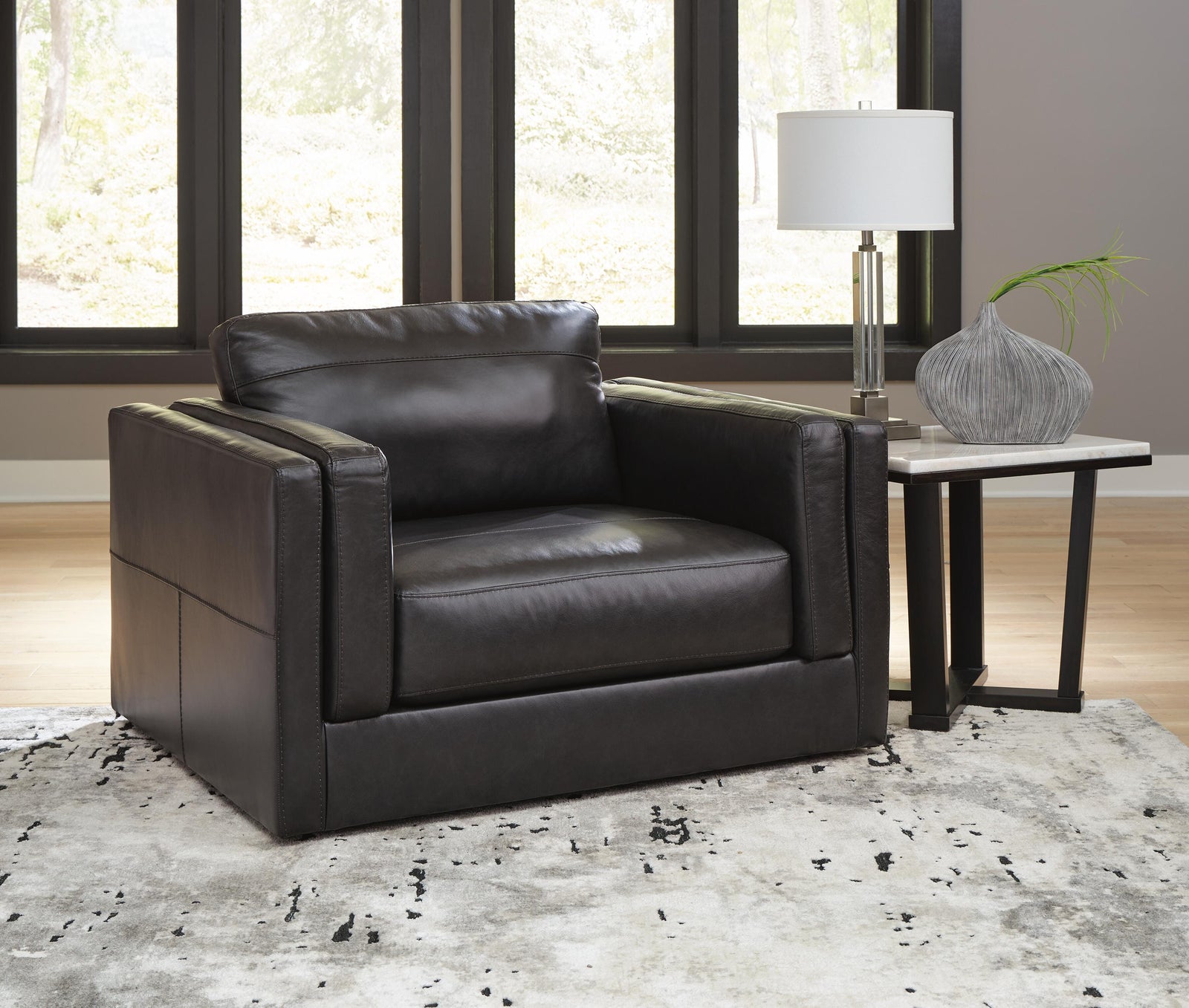 Amiata Oversized Chair and Ottoman (57405-SI) - Image 10