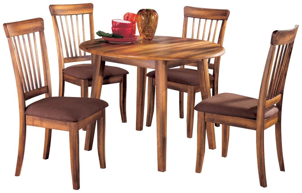 Berringer Dining Table and 4 Chairs (D199-SI)