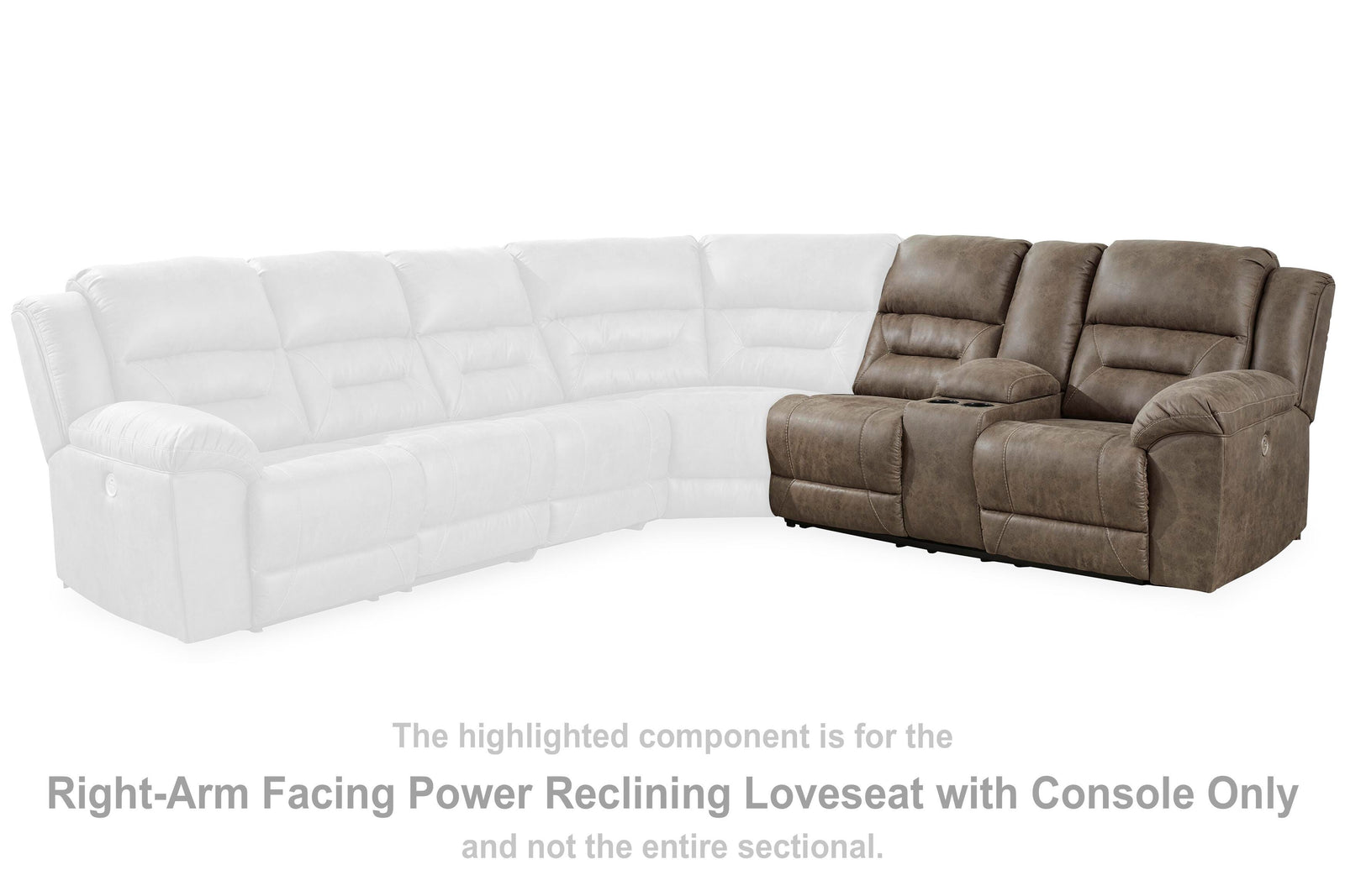 Ravenel Right-Arm Facing Power Reclining Loveseat with Console (83106-SI) - Image 17