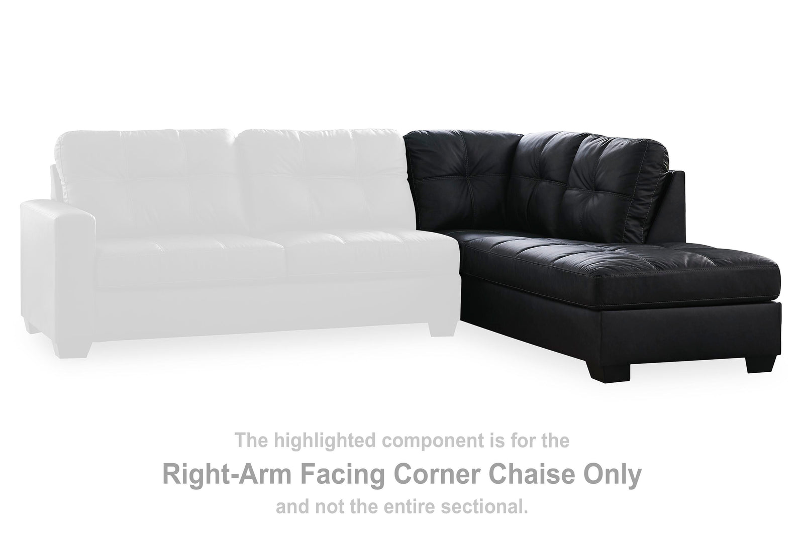 Barlin Mills Right-Arm Facing Corner Chaise (17004-SI) - Image 13