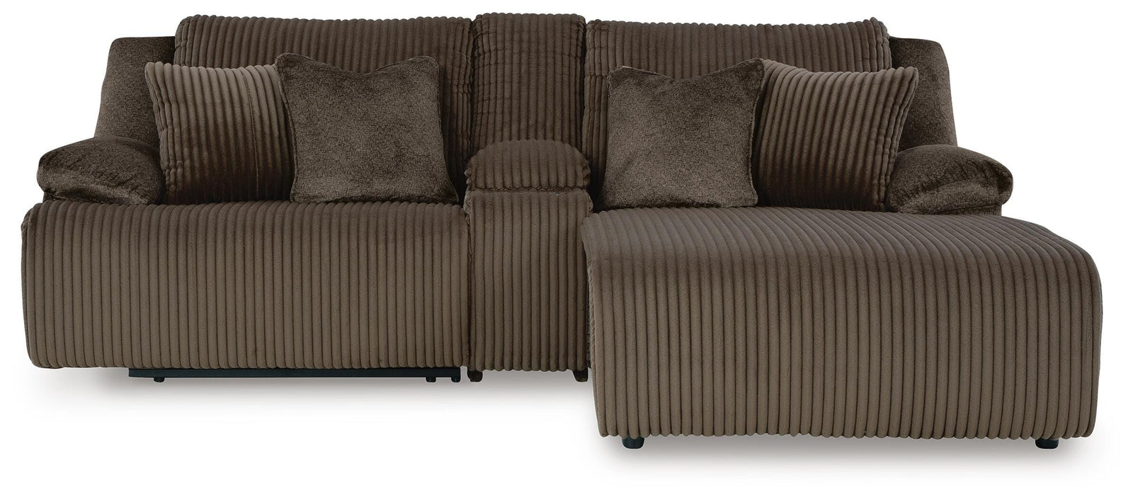 Top Tier 3-Piece Reclining Sectional Sofa with Chaise (92705-SI)