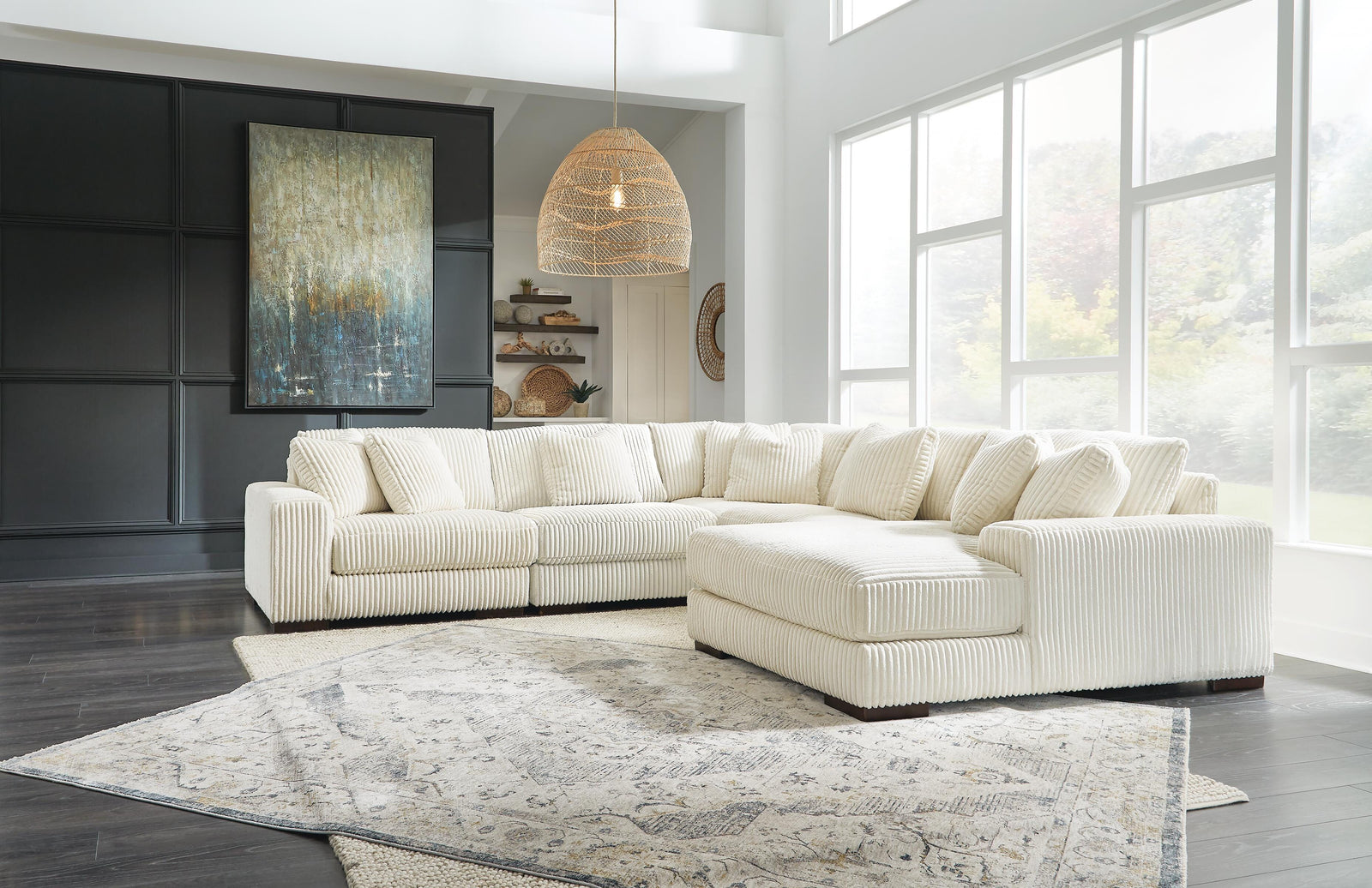 Lindyn 5-Piece Sectional with Chaise (21104-SI) - Image 4