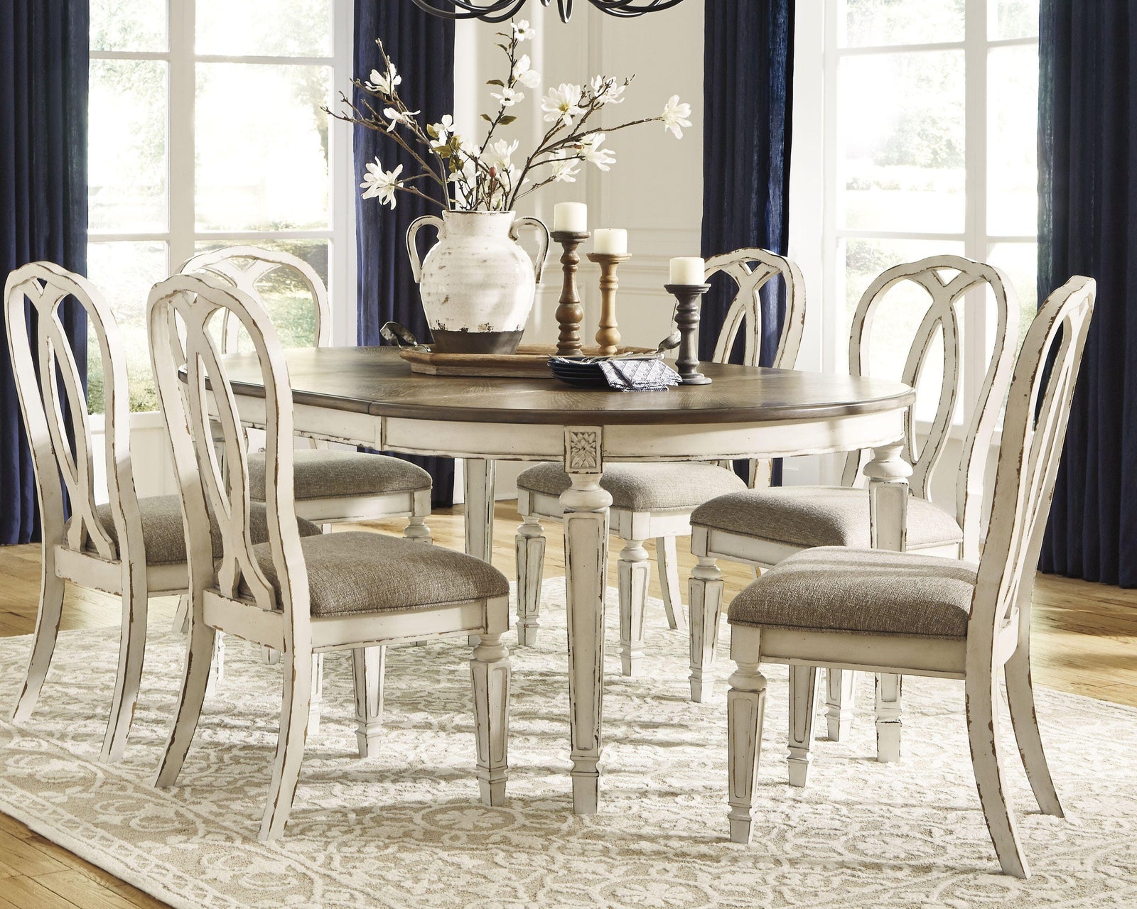 Realyn Dining Table and 6 Chairs (D743-SI) - Image 3