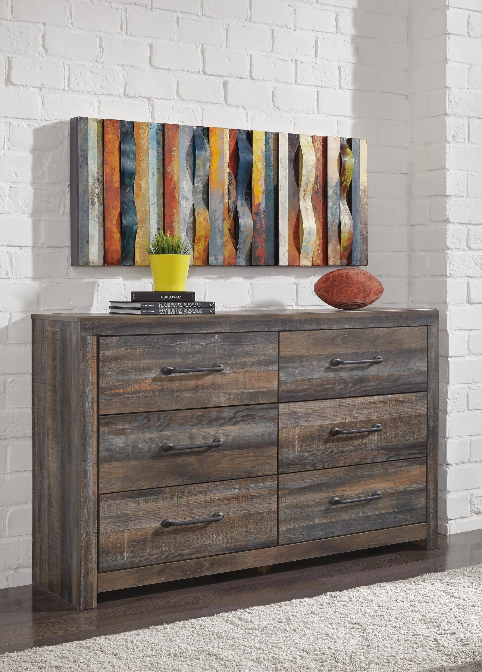 Drystan Panel Bed, Dresser and Nightstand - Multi (B211-SI) - Image 12