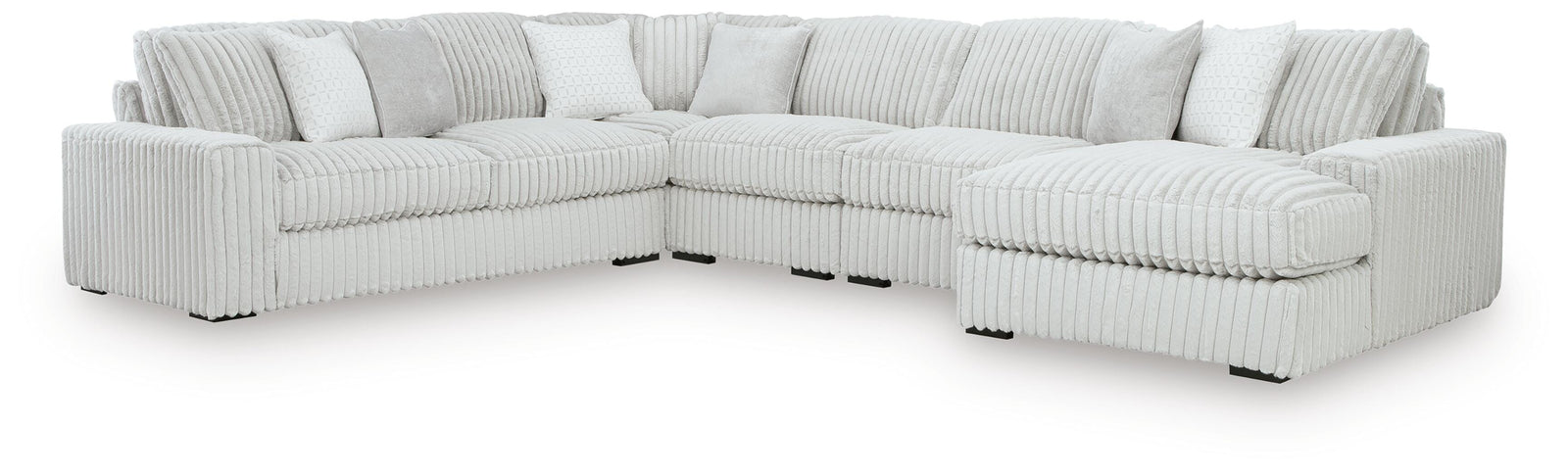 Stupendous 5-Piece Sectional with Chaise (25903-SI)