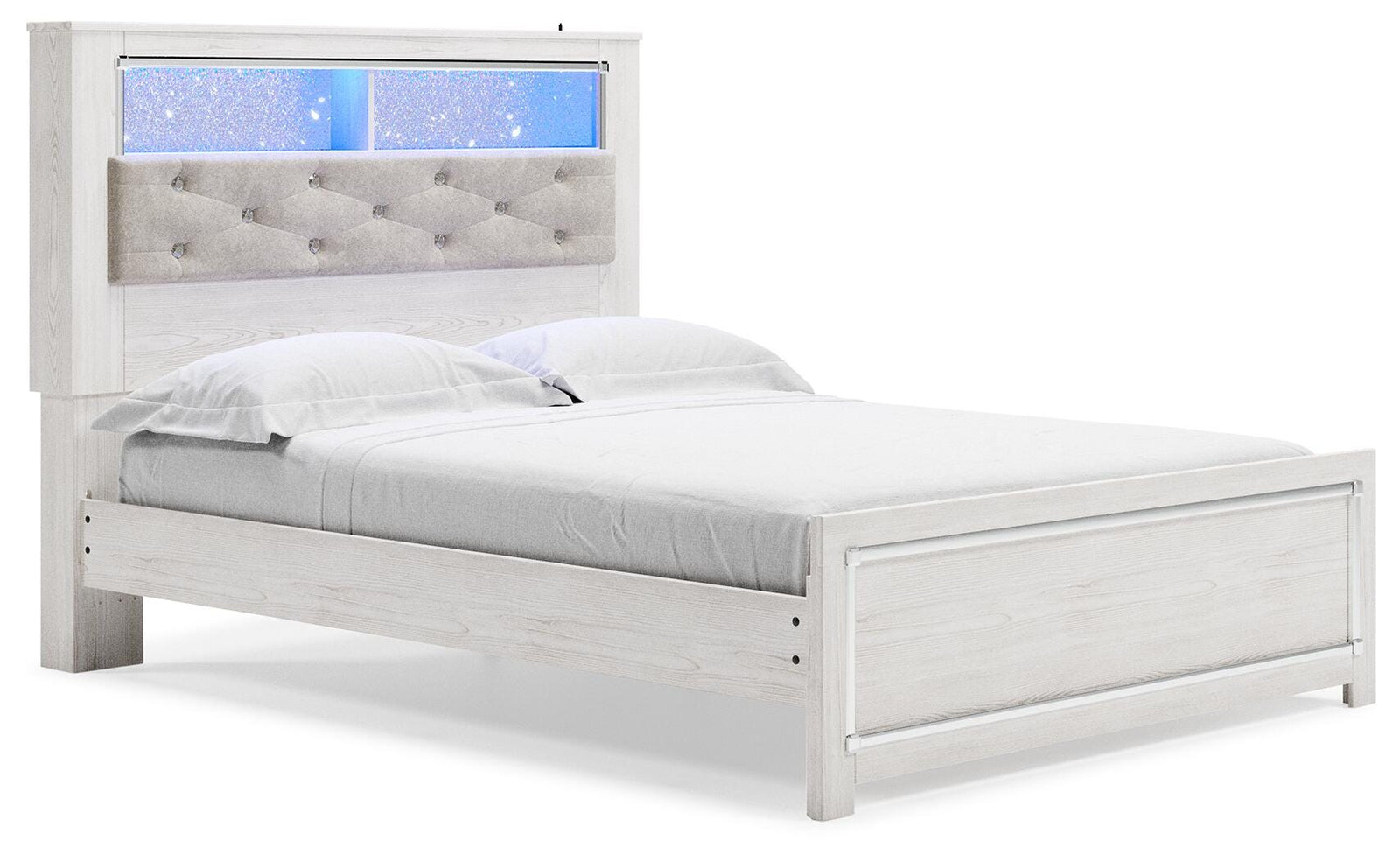 Altyra Panel Bookcase Bed - White (B2640-SI) - Image 4