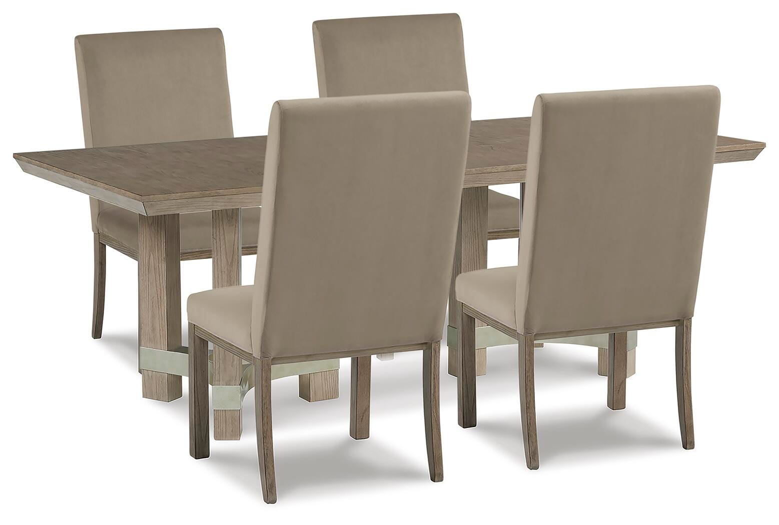 Chrestner Dining Table and 4 Chairs (D983-SI)