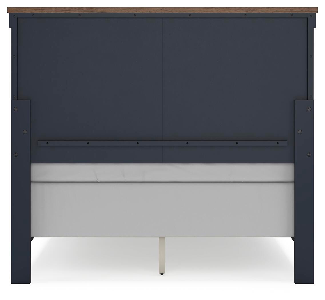 Landocken Panel Bed (Youth) - Brown/Blue (B414-SI) - Image 5