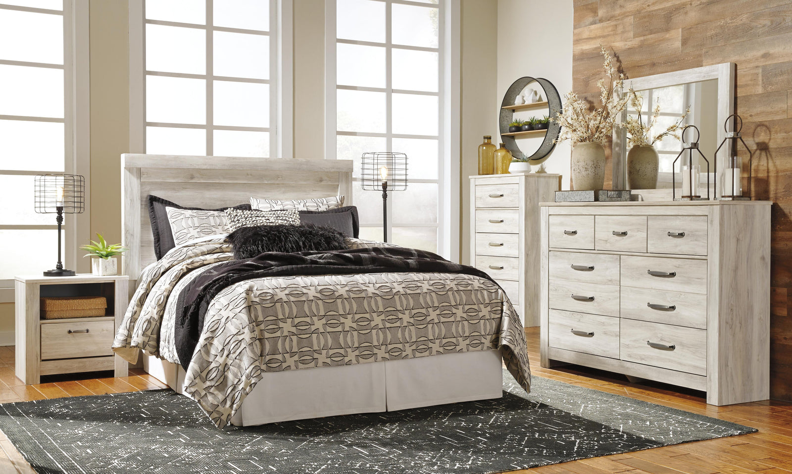 Bellaby Panel Headboard - Whitewash (B331-SI) - Image 16