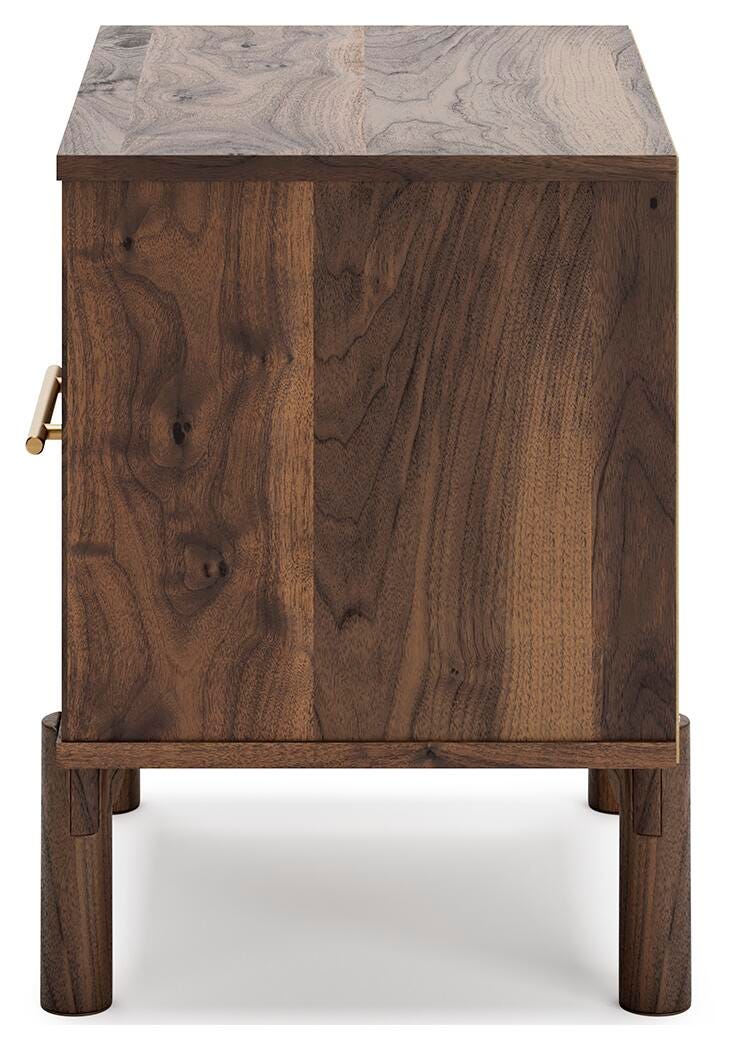 Calverson Panel Platform Bed with Dresser and Nightstand - Mocha (EB3660-SI) - Image 18