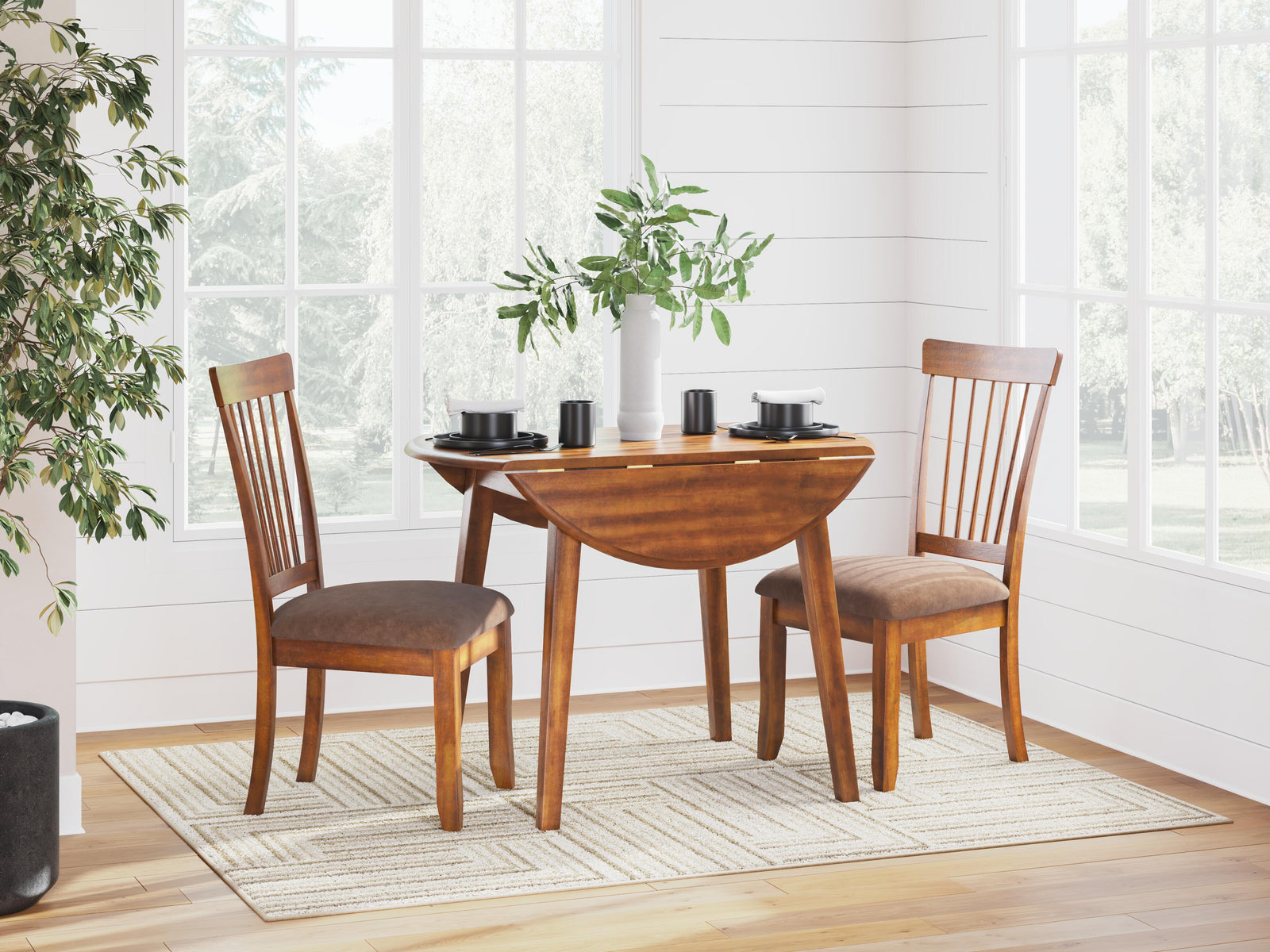 Berringer Dining Table and 2 Chairs (D199-SI) - Image 3