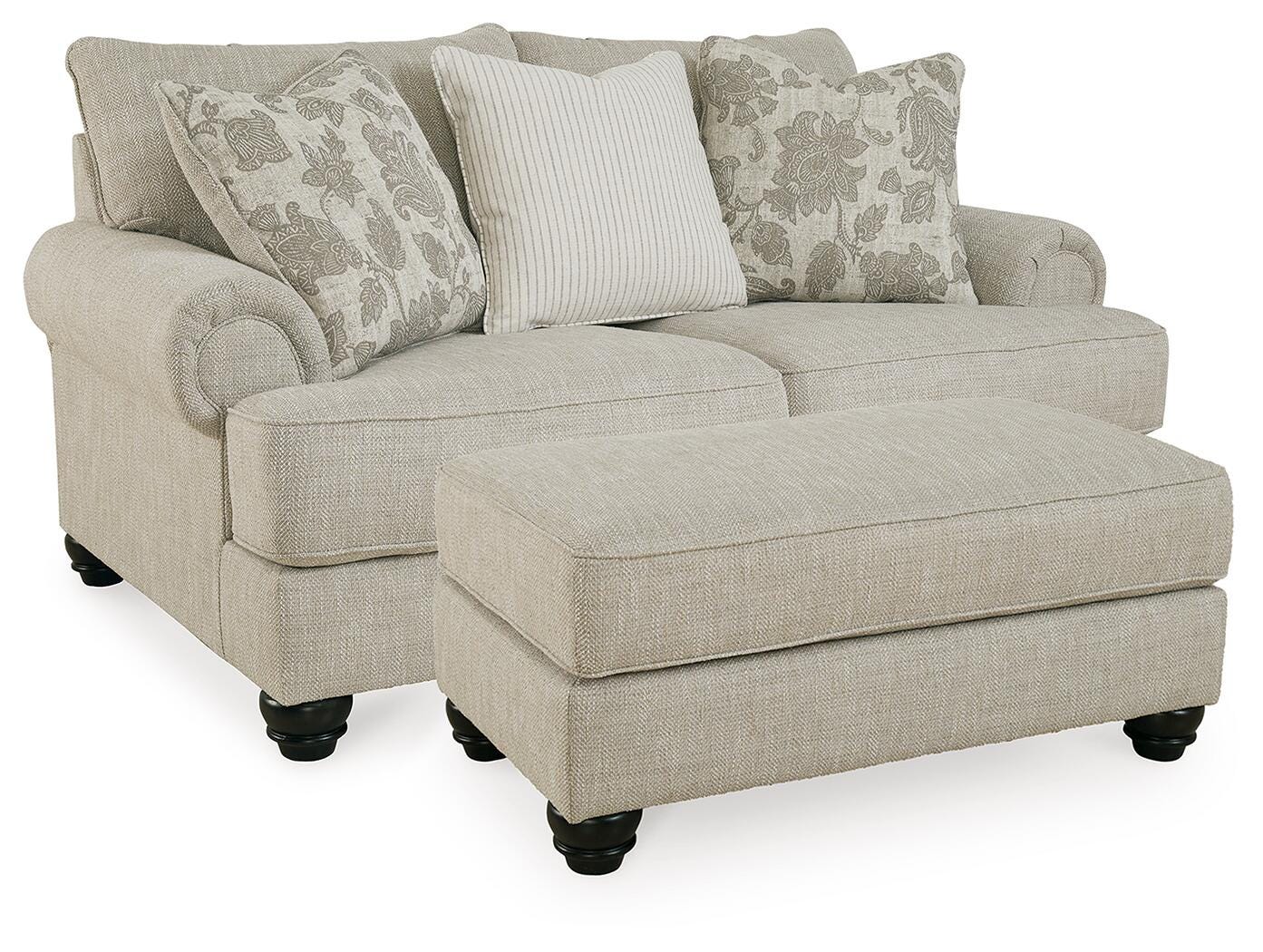 Asanti Loveseat and Ottoman (13201-SI)