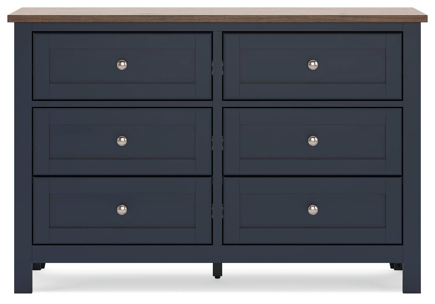 Landocken Panel Bed, Dresser, Chest and Nightstand - Brown/Blue (B414-SI) - Image 2