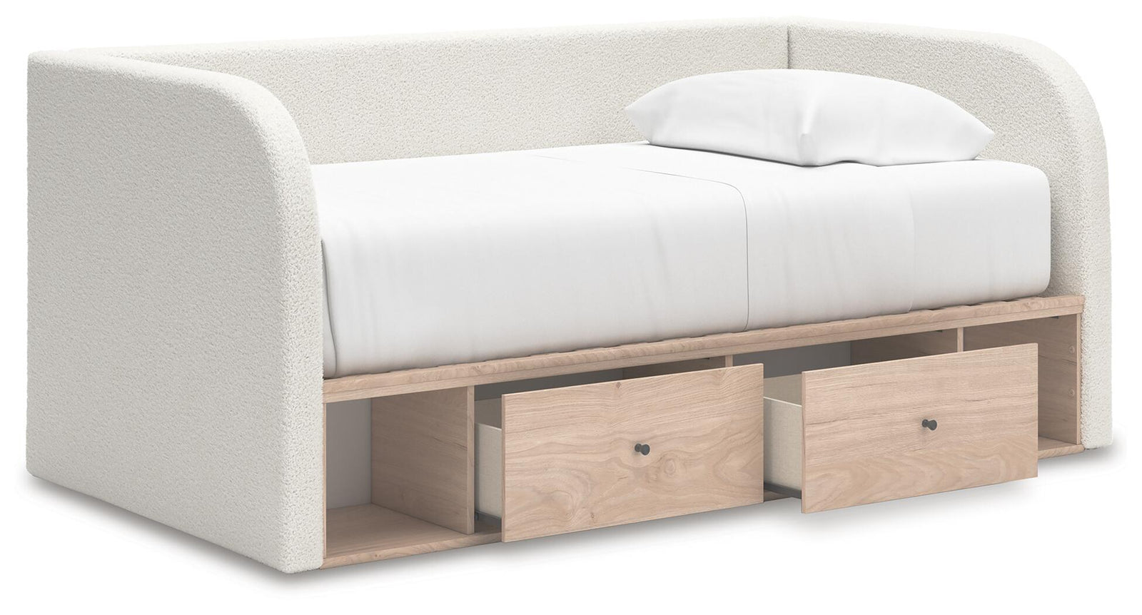 Arloster Twin Upholstered Day Bed with Storage (PCB1566-SI) - Image 4