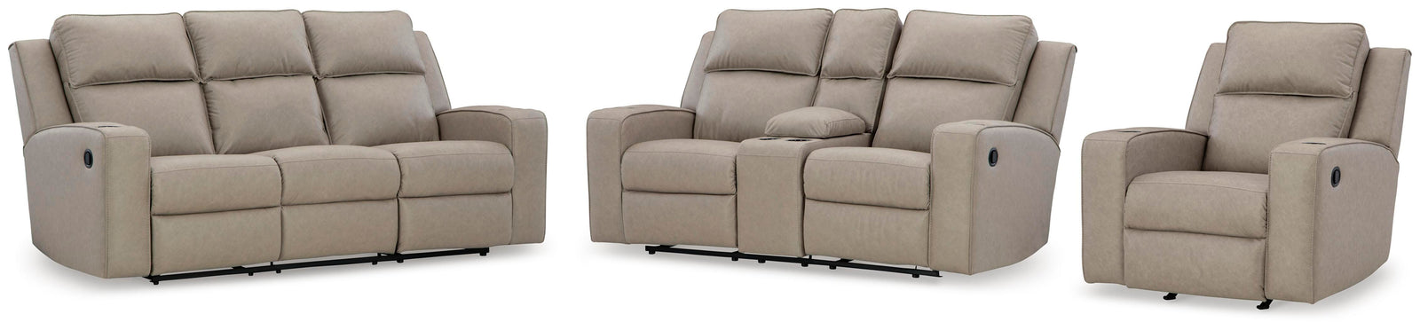 Lavenhorne Reclining Sofa, Loveseat and Recliner (63307-SI)