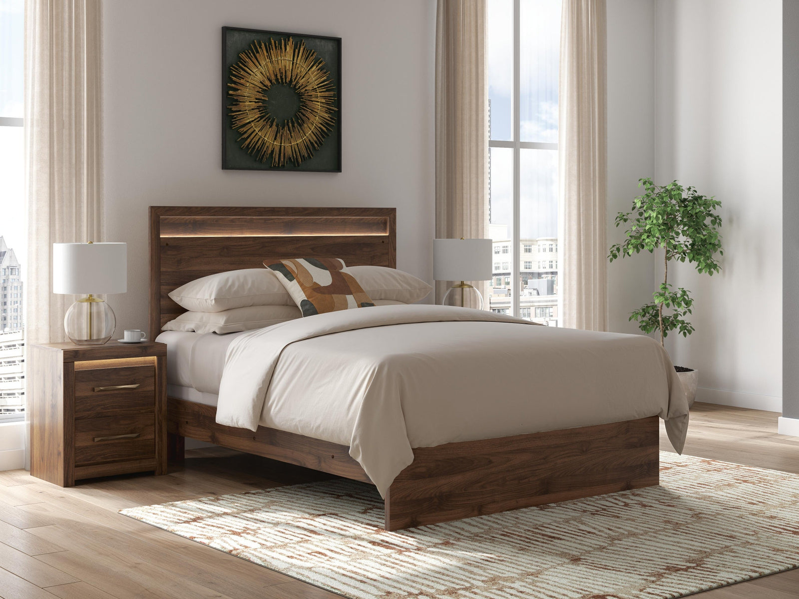 Janfyn Queen Panel Bed (PCB1010-SI) - Image 2