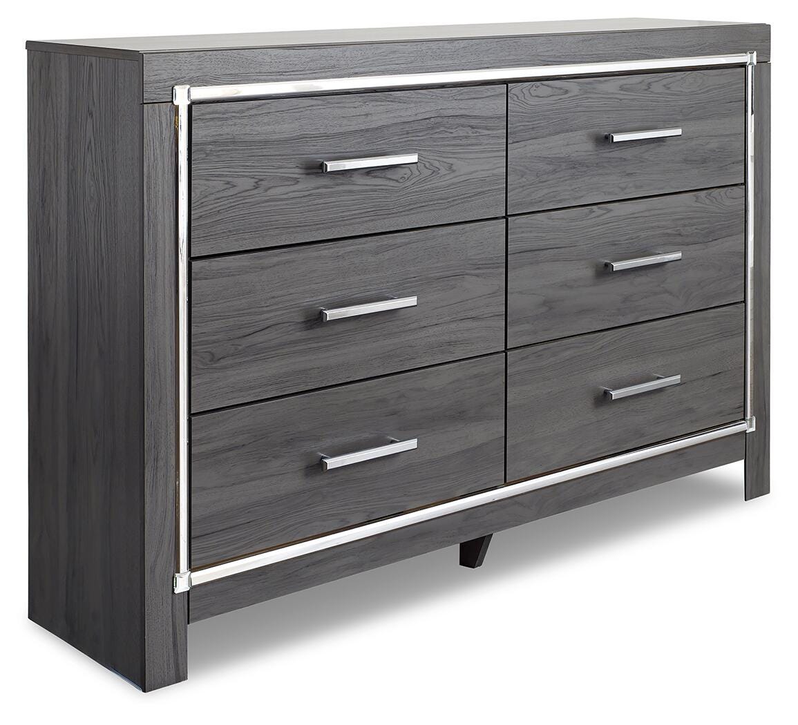 Lodanna Dresser, Chest and Nightstand (B214-SI) - Image 2