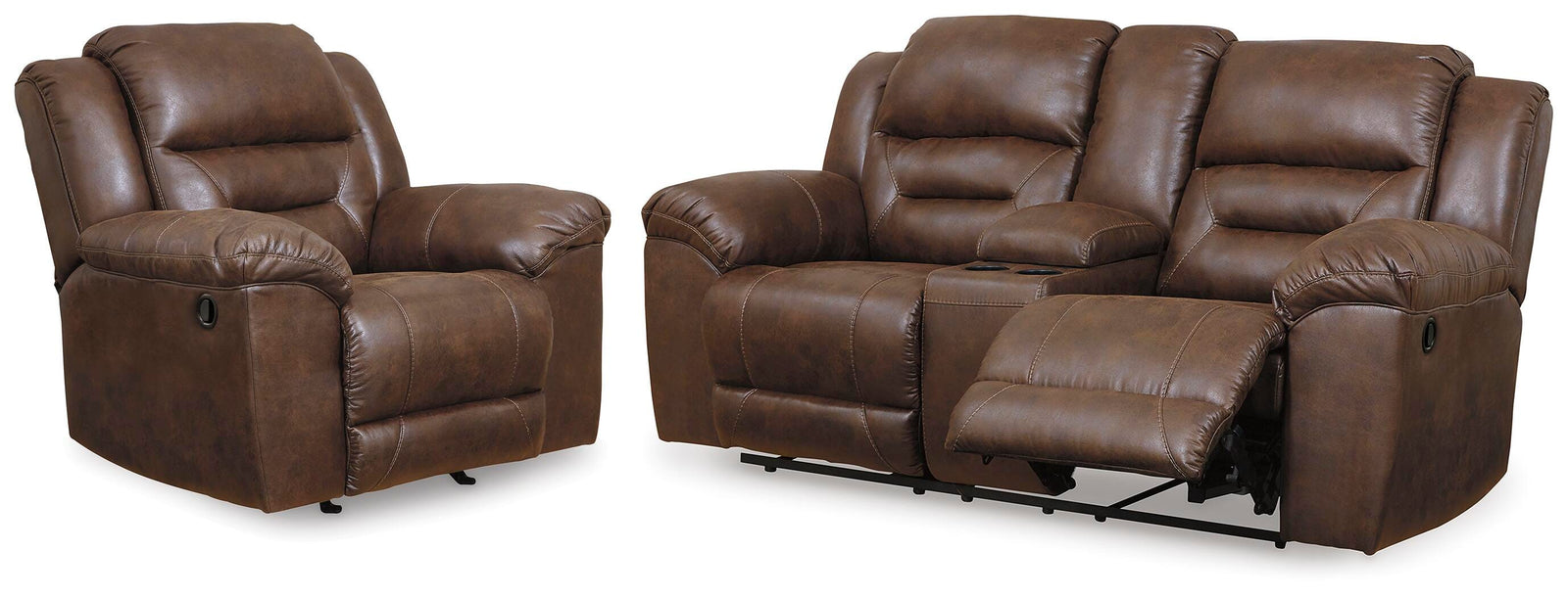 Stoneland Reclining Loveseat and Recliner (39904-SI)
