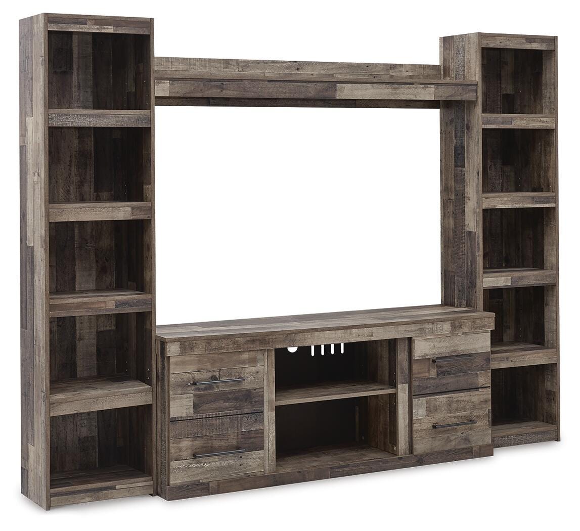 Derekson 4-Piece Entertainment Center (EW0200-SI)