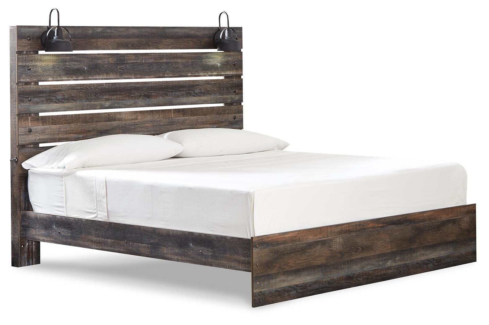 Drystan Panel Bed, Dresser, Mirror, and Nightstand - Multi (B211-SI) - Image 3