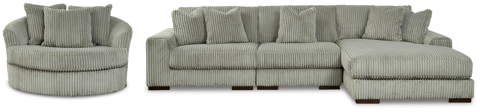 Lindyn 3-Piece Sectional and Chair (21105-SI)