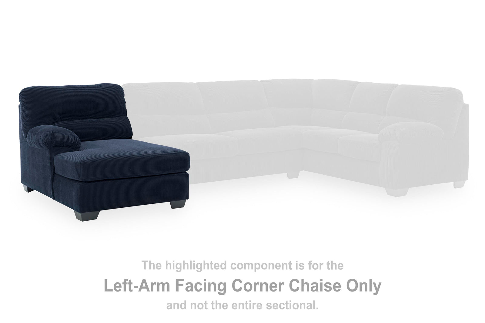 SimpleJoy Right-Arm Facing Sofa with Corner Wedge (24205-SI) - Image 28