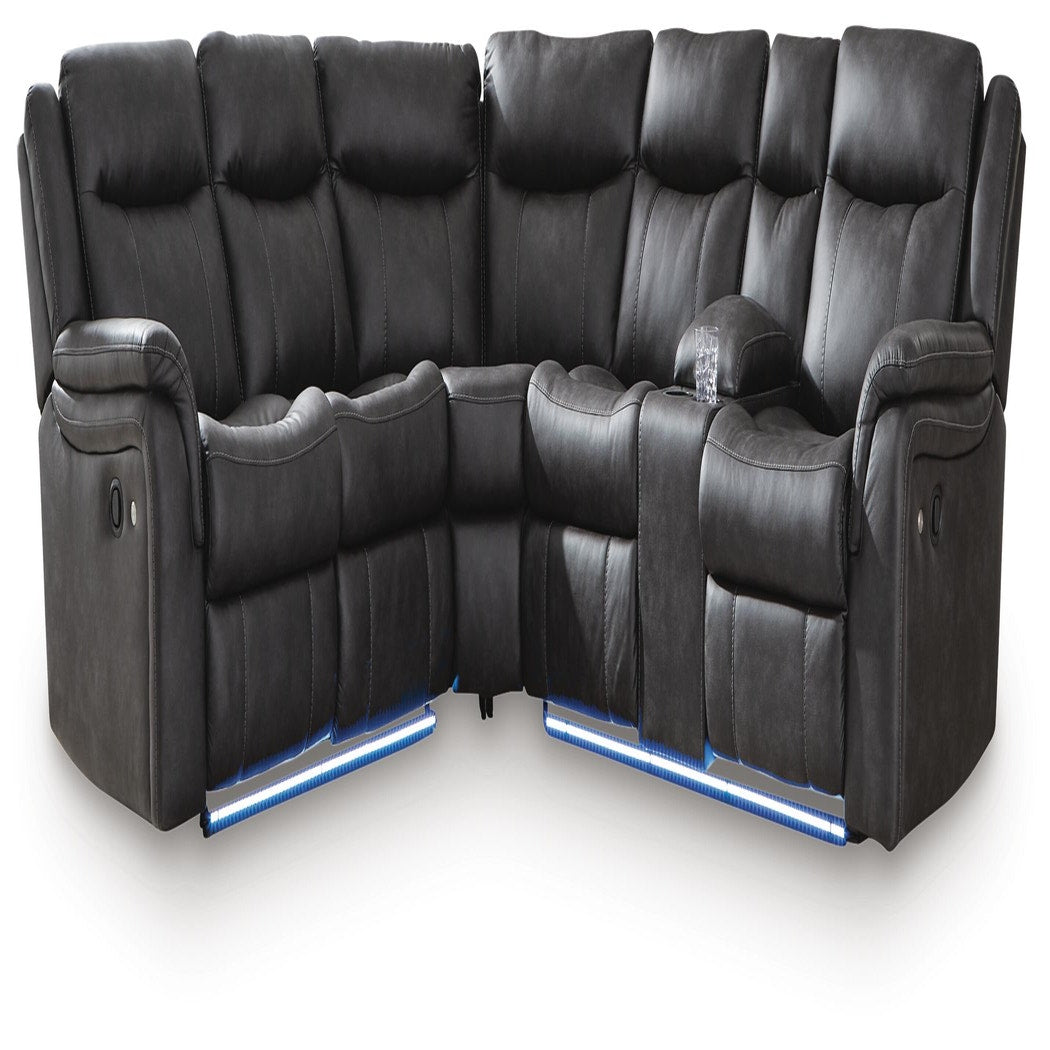 Sultan Meadow 2-Piece Reclining Sectional (PC13001-SI)