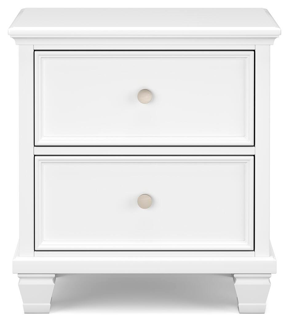 Fortman Panel Bed, Dresser and 2 Nightstands - White (B680-SI) - Image 17