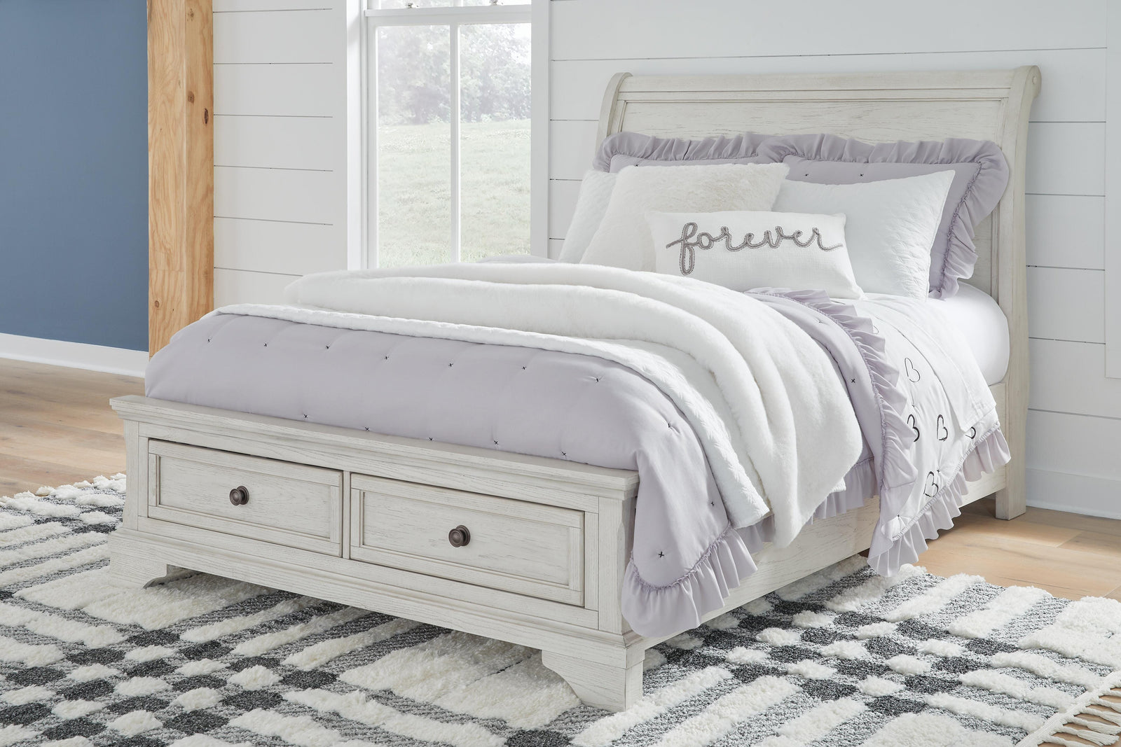 Robbinsdale Sleigh Storage Bed, Dresser and Mirror (B742-SI) - Image 8