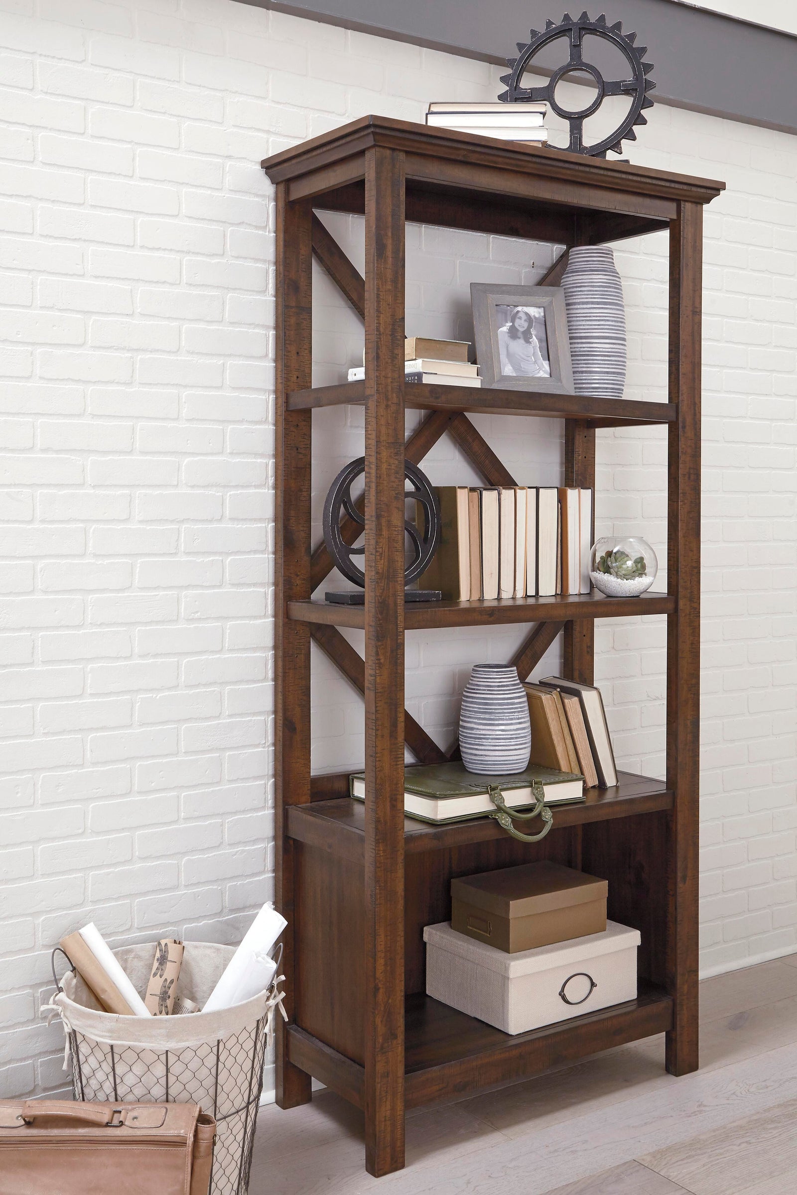 Baldridge 75 Bookcase (H675-SI) - Image 2