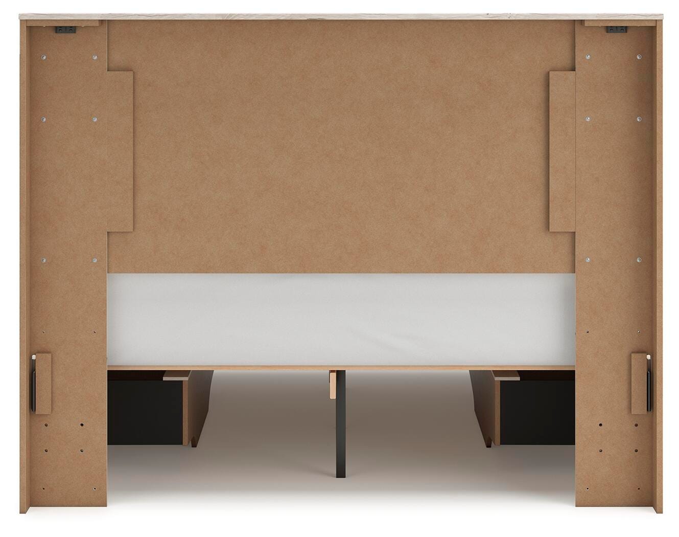 Lawroy Panel Bed with Storage, Dresser and Mirror - Light Natural (B2310-SI) - Image 12