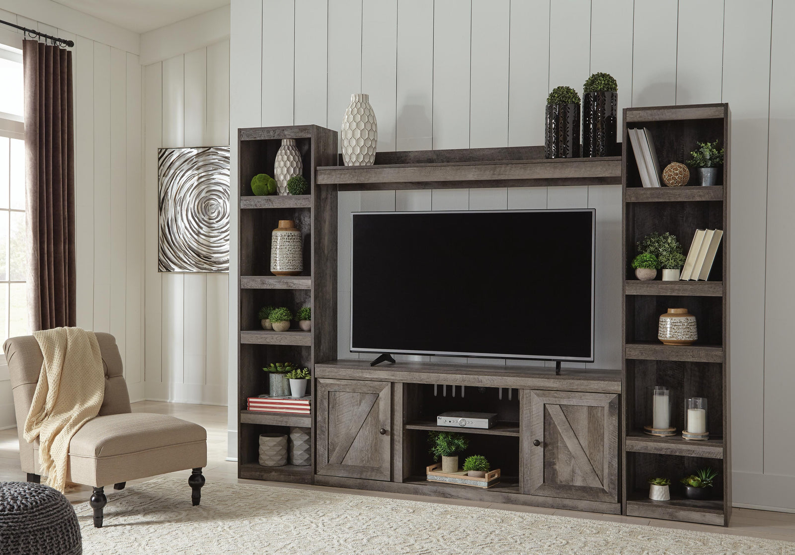Wynnlow 4-Piece Entertainment Center (EW0440-SI) - Image 2